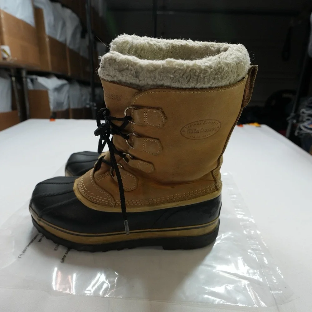 Lacrosse Mens‎ Size US 10 Heavyweight Insulated Winter Snow Steel Shank Boots